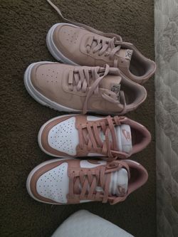 Two Pairs Nike Low-Top Sneakers Pink