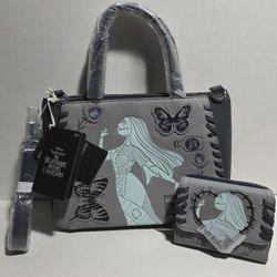 Loungefly Disney Nightmare Before Christmas Sally Icons Purse And Wallet Included New With Tags Exclusive 