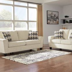 ⚡Ask 👉Sectional, Sofa, Couch, Loveseat, Living Room Set, Ottoman, Recliner, Chair, Sleeper. 

👉Abinger Natural Living Room Set