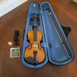 Mendini By Cecilio Kids Violin With Carry Case With Backpack Straps