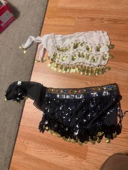 Belly Dance Hip Scarves Set of 2