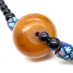 Handmade Amber Bead Necklace 