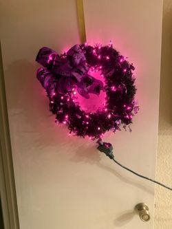 Purple Halloween Wreath