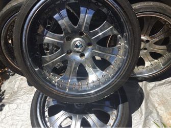 Asanti Multi-Piece Chrome Wheels with Tires