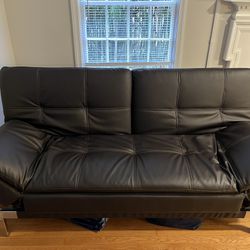 Leather Futon Couch