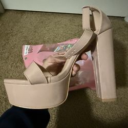 Nude Platform Heels