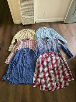 Tommy Hilfiger Men’s Button-Down Shirt Bundle (6 Pieces)