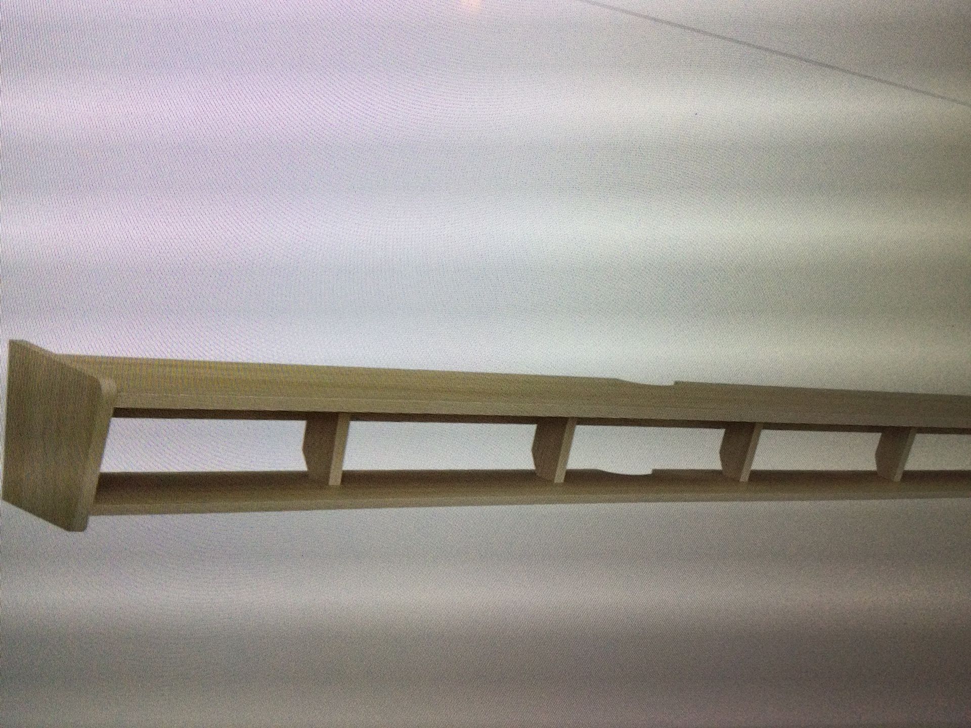 MODERN WALKER EDISON FLOATING MOUNTED MINIMALLIST STAND FOR TVS UP TO 70 INCH COASTER OAK…ITEM IS ASSEMBLED