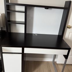 IKEA Micke Desk and Shelf
