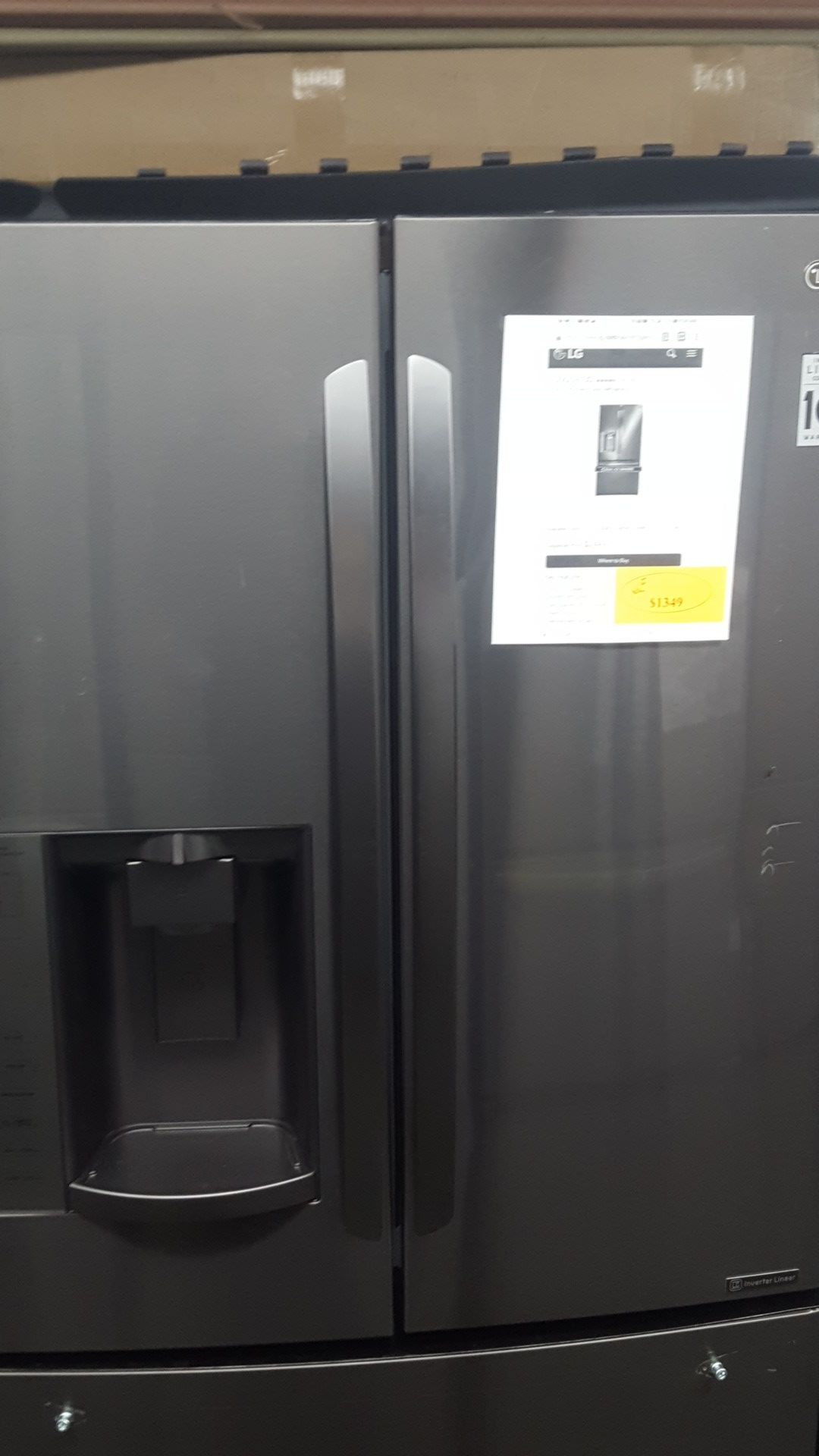 Lg black stainless steel french door refrigerator