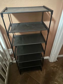 Free plastic and vinyl toddler shoe rack