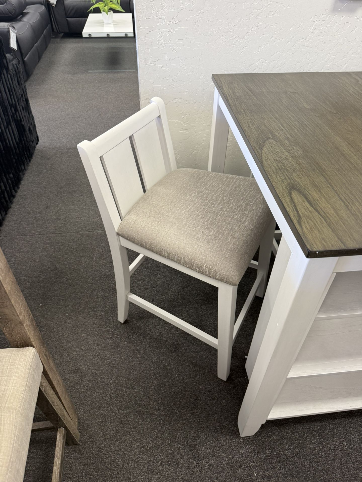 Dining Set With Bookshelves And 2 Chairs