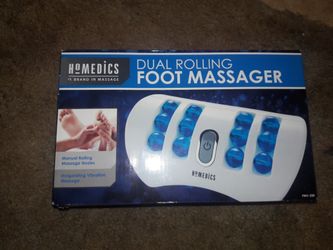 Dual rolling foot massager