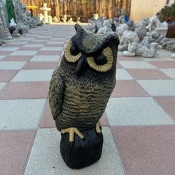 New Owl Made Out Of Cement Perfect Gift 