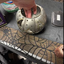 Pumpkin Candle Holder Beautiful When Lite Up 