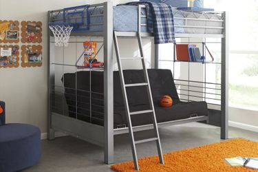 Full Bunk bed with Futon