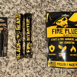 Black Beard Firestarter + Fire plugs + Storm Proof Matches