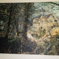 Autumn Glory: The Old Mill, 1869 by John Atkinson Grimshaw 18"x24" Stretched Canvas Giclee Print 