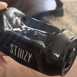 RARE STIIIZY Crushed Can Glass Pipe - 2022 Exclusive (Matte Black)