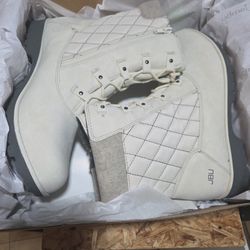 JBU BOOTS Waterproof Stone White 81/2