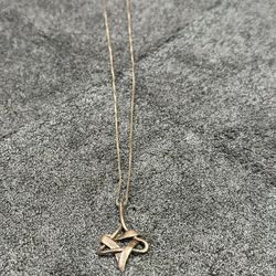 Sterling Silver Necklace With Silver Pendant 