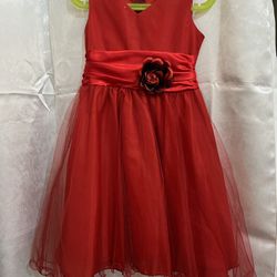 Girls Red Dress 