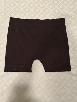 Brown and red shorts