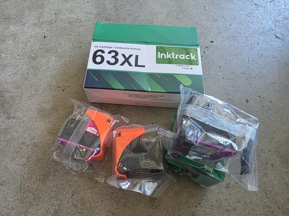 (4) 63 63xl Ink Cartridges For Hp Printer