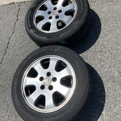 2 - 215/60r16 5x114.3 5x4.5 Stock Honda Accord Camry Civic Wheels Rims Good 80% Treads Tires!