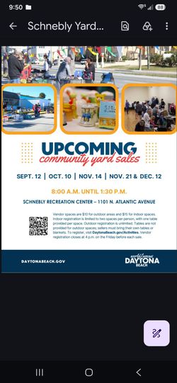 Daytona Beach community yard sale