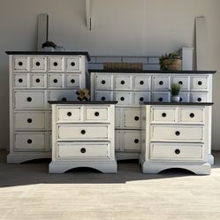 King Bedroom Dresser Set (FREE DELIVERY )