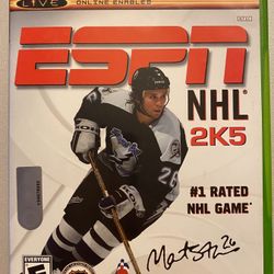 ESPN NHL 2K5 (Microsoft Xbox, 2004) Video Game