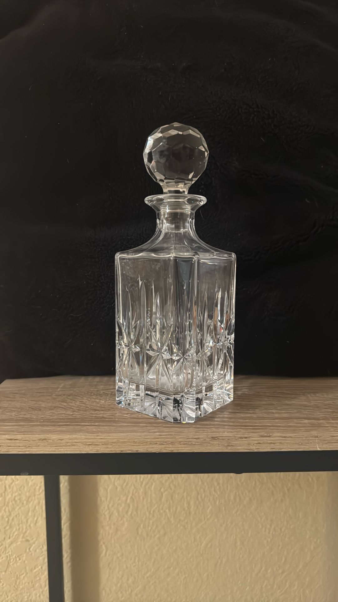 Vintage Crystal Decanter And Topper