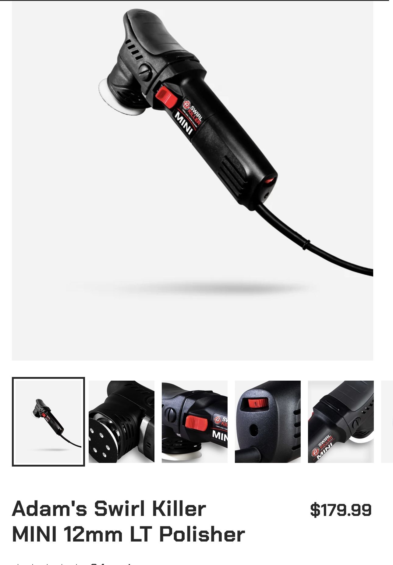 Adam's Swirl Killer MINI 12mm LT Polisher
