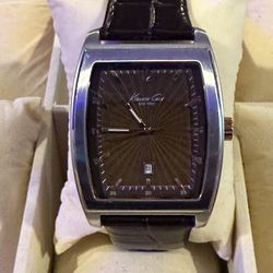 Kenneth Cole Men’s Brown Leather Watch 