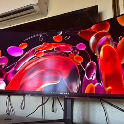 LG - UltraGear 45" OLED Curved WQHD 240Hz 0.03ms FreeSync and NVIDIA G-SYNC Compatible Gaming Monitor with HDR400 - Black