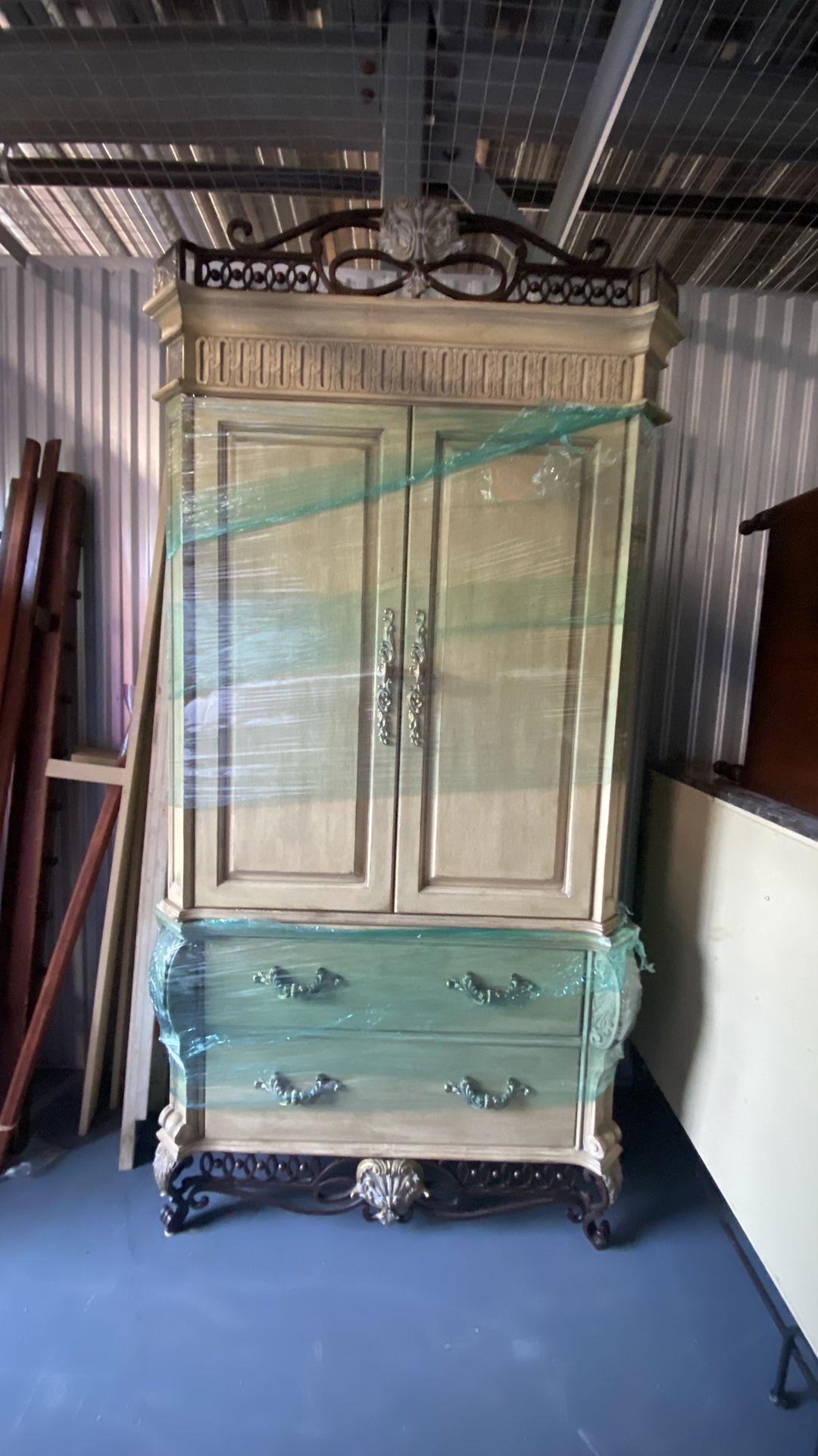 Beautiful Large wardrobe With Iron Detailing