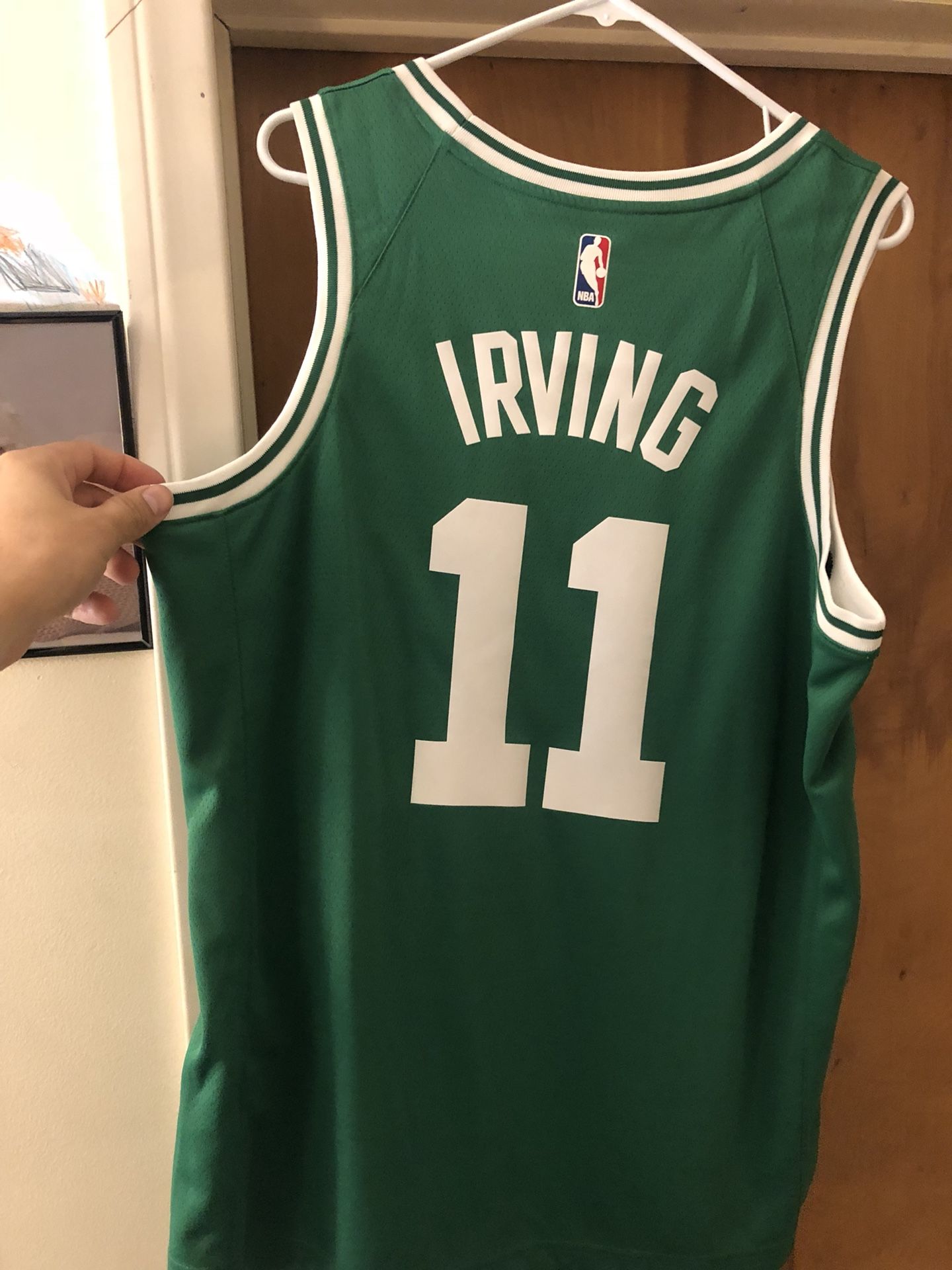 Basketball Green Kyrie Jersey Authentic Boston Celtics Nike Kyrie
