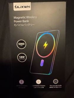 Magnetic wireless porter bank new sealed 5000 mah