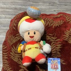 Plush Captain Toad Treasure Tracker Collectible 8”