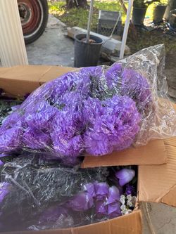 Silk carnations flowers