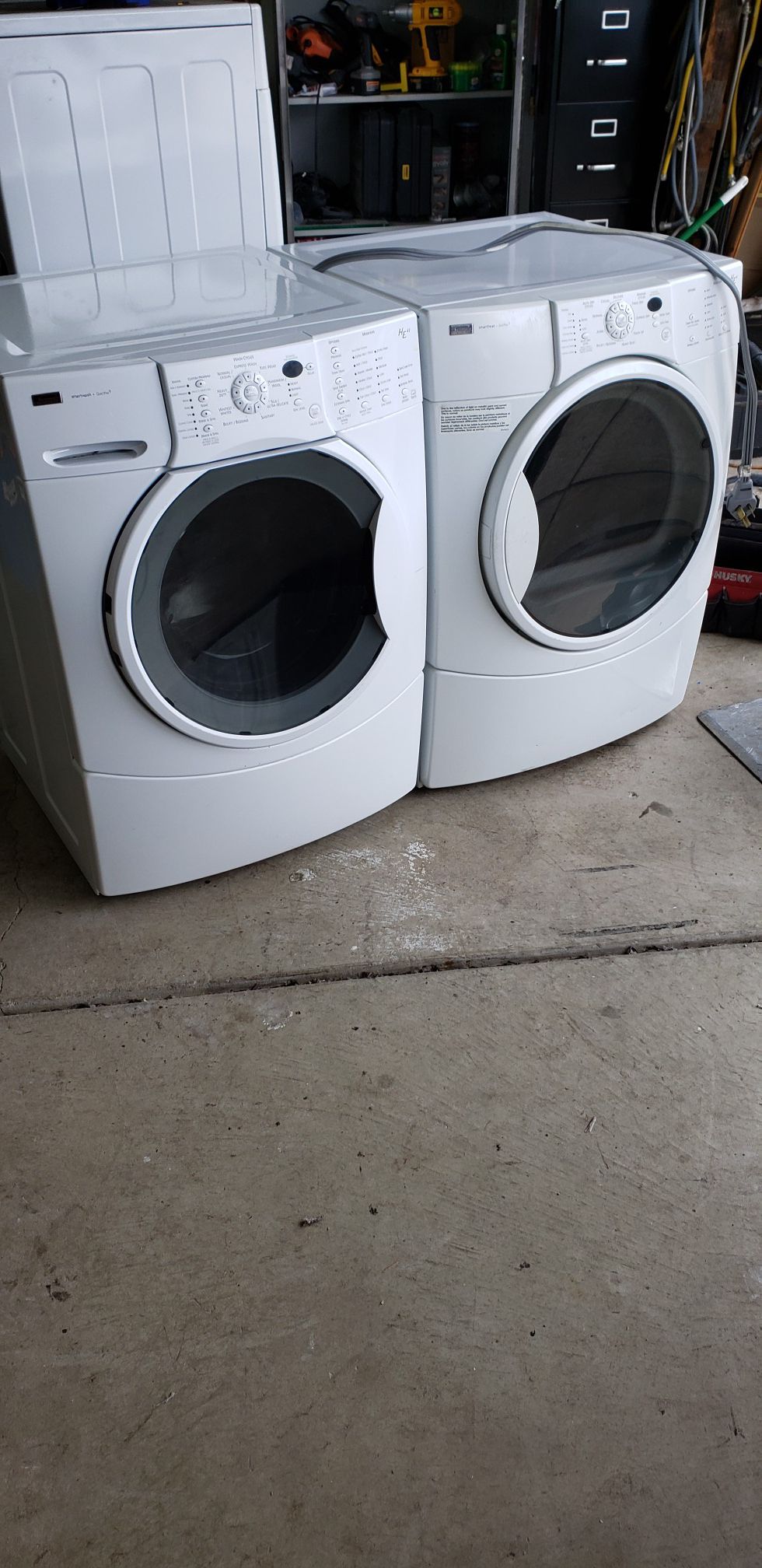 Kenmore elite HE4 washer and Gas or electric dryer