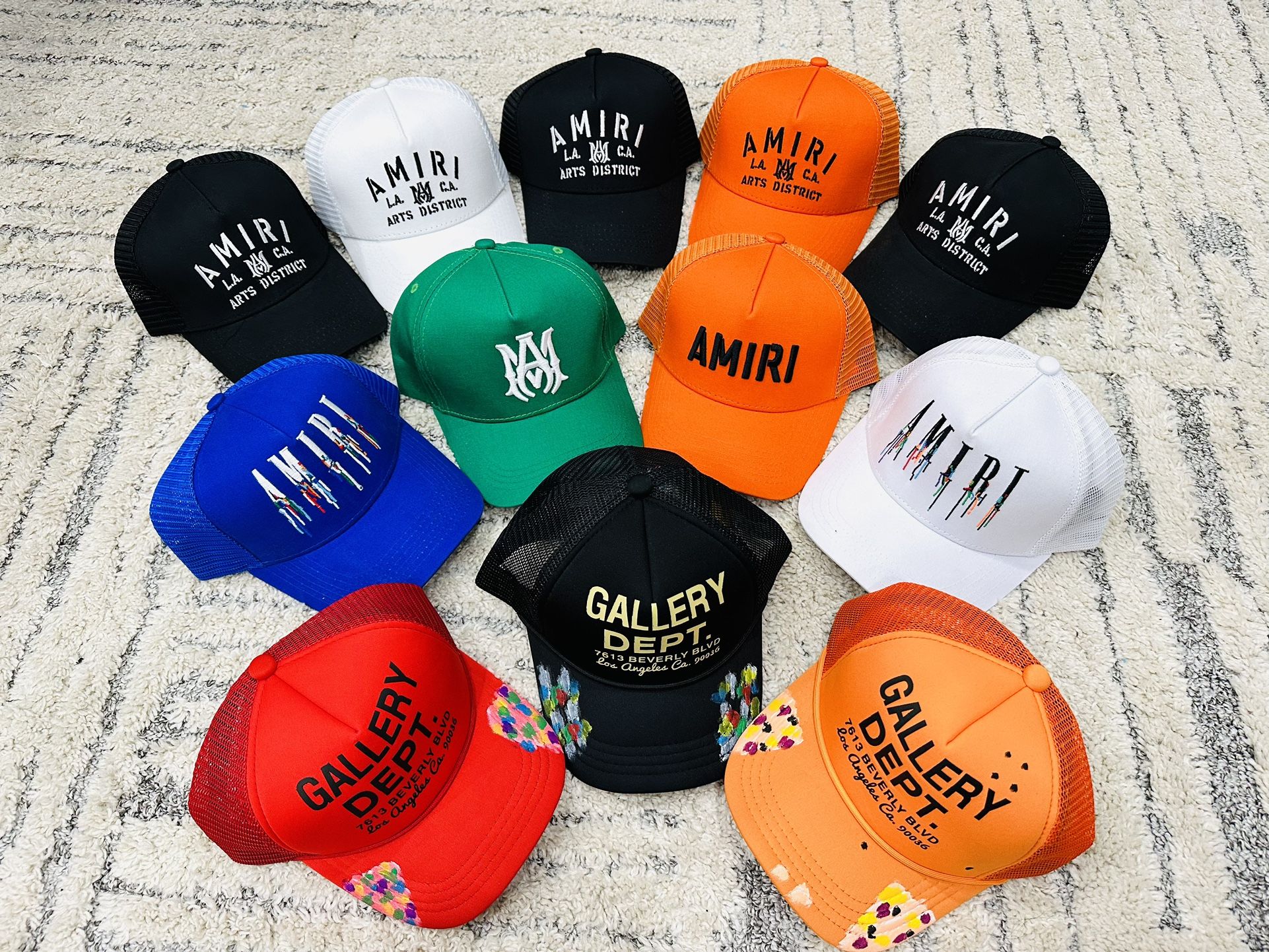Designer Hats (gallery Dept & Amiri )