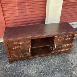 Solid Wood TV Stand / Media Console – Great Refinishing Project