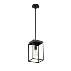 Pendant 1-Light Black Mini