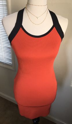 Red and Black Bandage Mini Dress