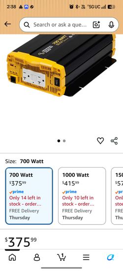 Go Power 700 Watt Industrial Pure Sine Wave Inverter