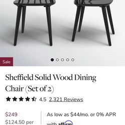 Joss and Main Dining chairs