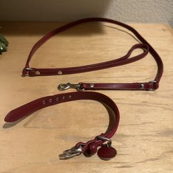 Coach Dog Collar/ Leash Set 
