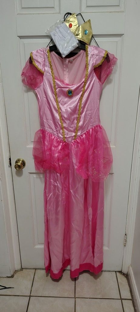 Halloween Costume Princess Peach Size Large Women